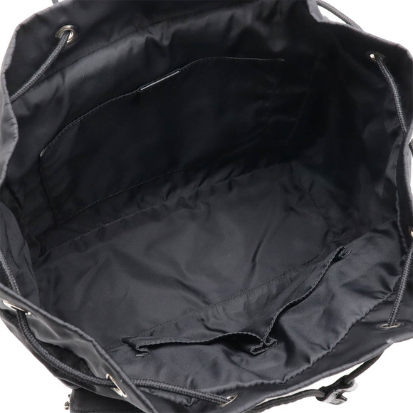 GUCCI GG Nylon Backpack Leather Black 510343 - Picture 6 of 9